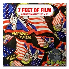 Hydrographic film Zombie Trump hydro dipping 7' x 20" hydro dip