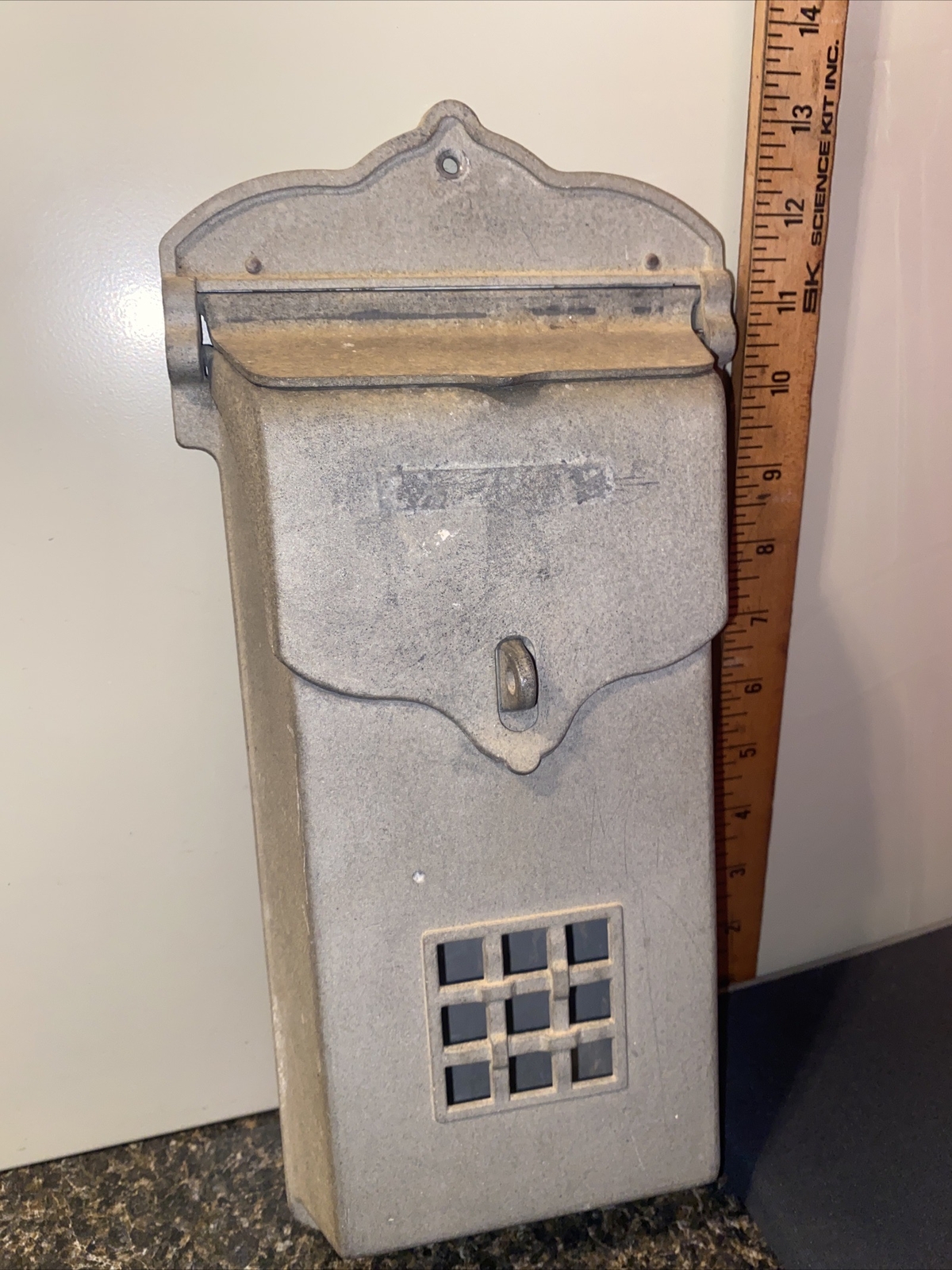 Antique Vintage Cast Iron Wall Mount Mailbox (1) eBay