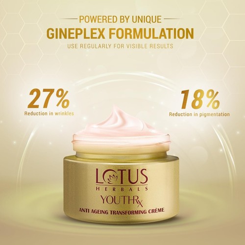 Lotus Herbals YouthRx Anti Ageing Transforming Cream 50g free shipping world - 第 2/7 張圖片