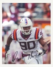 DADI NICOLAS Signed/Autographed VIRGINIA TECH HOKIES Va 8x10 Photo w/COA