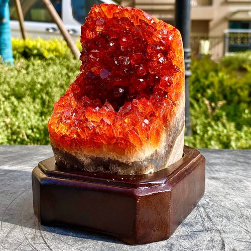 2.97LB Superb Yellow Citrine Crystal Cave Decor Stone Cathedral Geode Specimen - 第 4/17 張圖片
