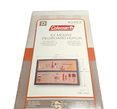Coleman 40453 EZ Mount Pegboard Hutch 54-5/8
