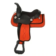 Western Synthetic Barrel Racing Horse Saddle Tack Set Seat Sizes