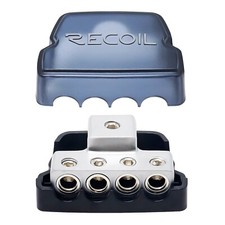 Recoil DB14 4 Way Power Distribution Block for Car Audio Amplifier Splitter