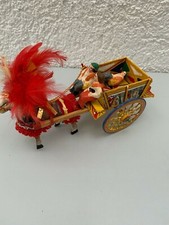 Kutsche Spainen  Andenken Masse Figuren ca. 1950 Reise