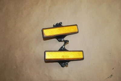 1988 BMW K 75 K75 S FRONT FORK SIDE REFLECTORS WITH HARDWARE - Image 1 of 2
