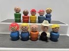 Vintage Fisher Price Little People All Wood Lot