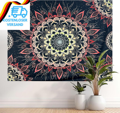 Hoypeyfiy Mandala Wandbehang, Wandteppiche in Leuchtenden Farben, Für Eine Viels