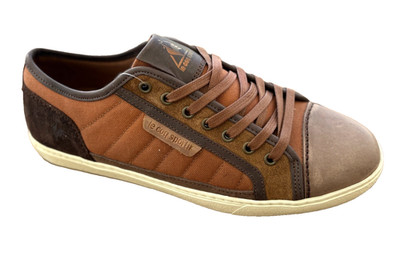 Le Coq Sportif Perpignan Suede Men's Brown 9 Athletic Sneakers Shoes Trainers 42
