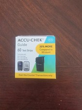 60 ACCU-CHEK Guide Glucose Test Strips Exp-04/2027 SEALED  Volume Discount