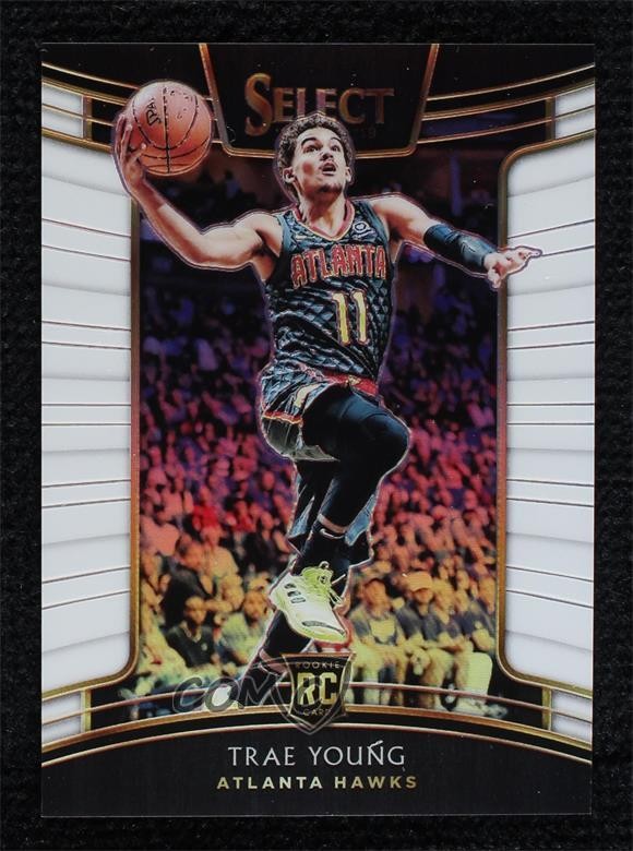 2018-19 Panini Select Concourse White Prizm 134/149 Trae Young #45 0d59