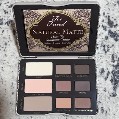 Too Faced Natural Matte Eyeshadow Natural Palette Full Size Original Formula New