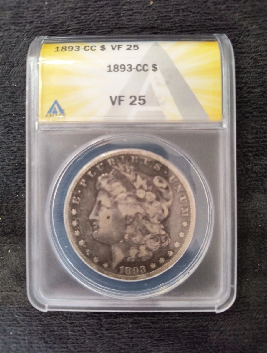 VF 25 Graded 1893 Year Morgan US Dollars (1878-1921) for sale | eBay