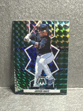 2022 Panini Mosaic - Javier Báez #62 Green Mosaic Prizm