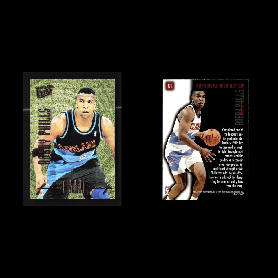 Bobby Phills #10 1996-97 Ultra Full Court Trap Cleveland Cavaliers Baloncesto Foto 3 de 4