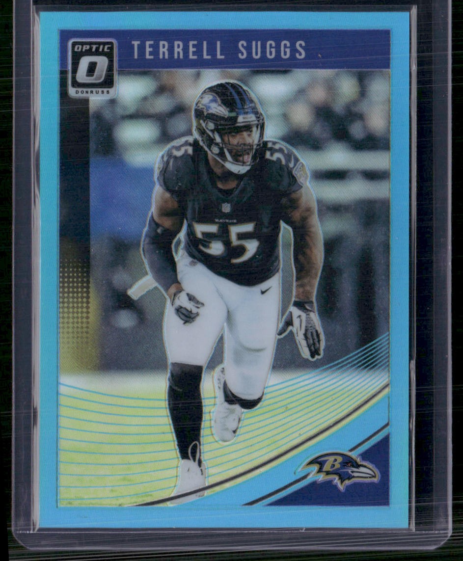 2018 Donruss Optic #10 Terrell Suggs Aqua #/299