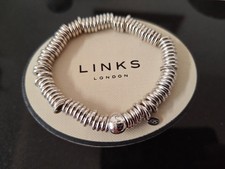 NEW LINKS OF LONDON SILVER SWEETIE BRACELET LATEST DESIGN IN POUCH SIZE S/M
