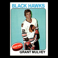 Grant Mulvey Rookie #272 1975 Topps Chicago Blackhawks Hockey Card NHL EX. rookie card picture