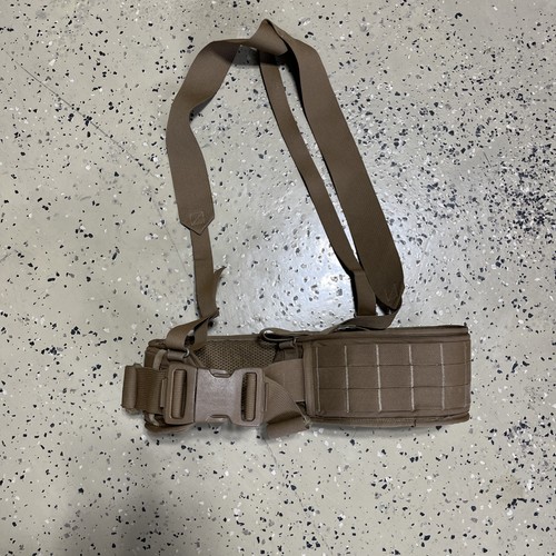 USMC FILBE Coyote Medium Padded Sub War Belt With Suspender 