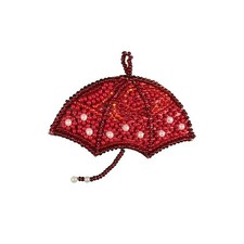 Bead Jewelry Making Kit "Umbrella" Beading Pendant Beadwork Vintage Necklace