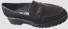 Easy Spirit Wendy Block Heel Casual Slip-On Loafers Black Women's 8M