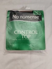 No Nonsense Size B Control Top Nylon Reinforced Toe 045 Tan 1 Pair NOS 