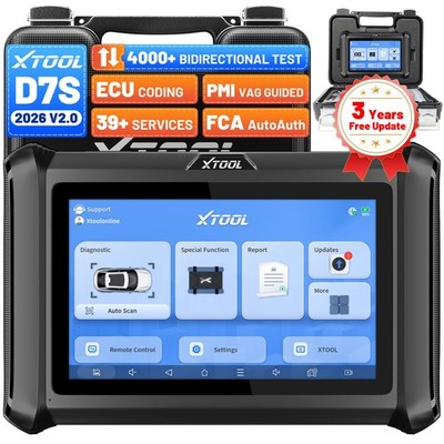 2026 XTOOL D7S V2.0 OBD2 Scanner Bidirectional ECU Coding Key Programming Tool