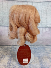 Kemper YVETTE Doll Wig Human Hair Size 8-9 Blonde Sausage Curls Bangs
