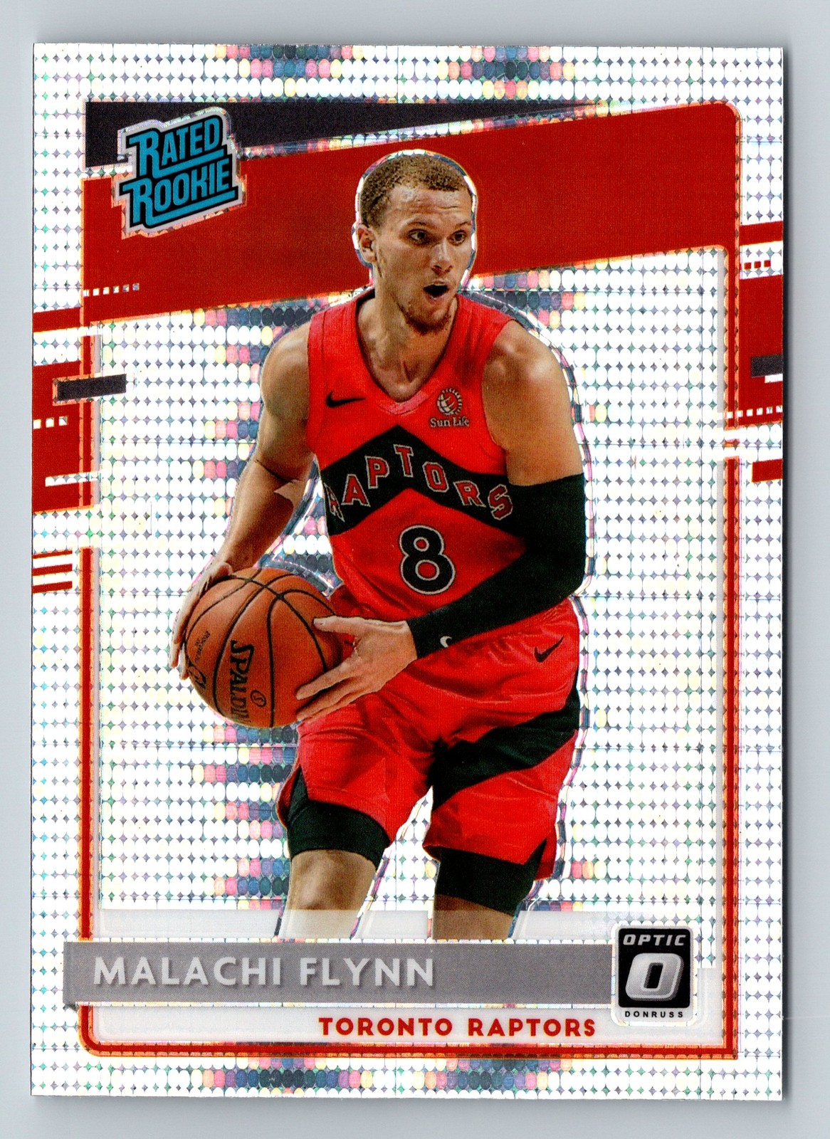 2020-21 Donruss Optic #179 Malachi Flynn Silver Pulsar