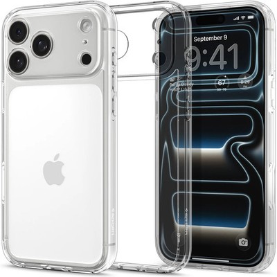 Handyhülle für iPhone 17 Pro Spigen Case Cover Schutzhülle Etui Transparent