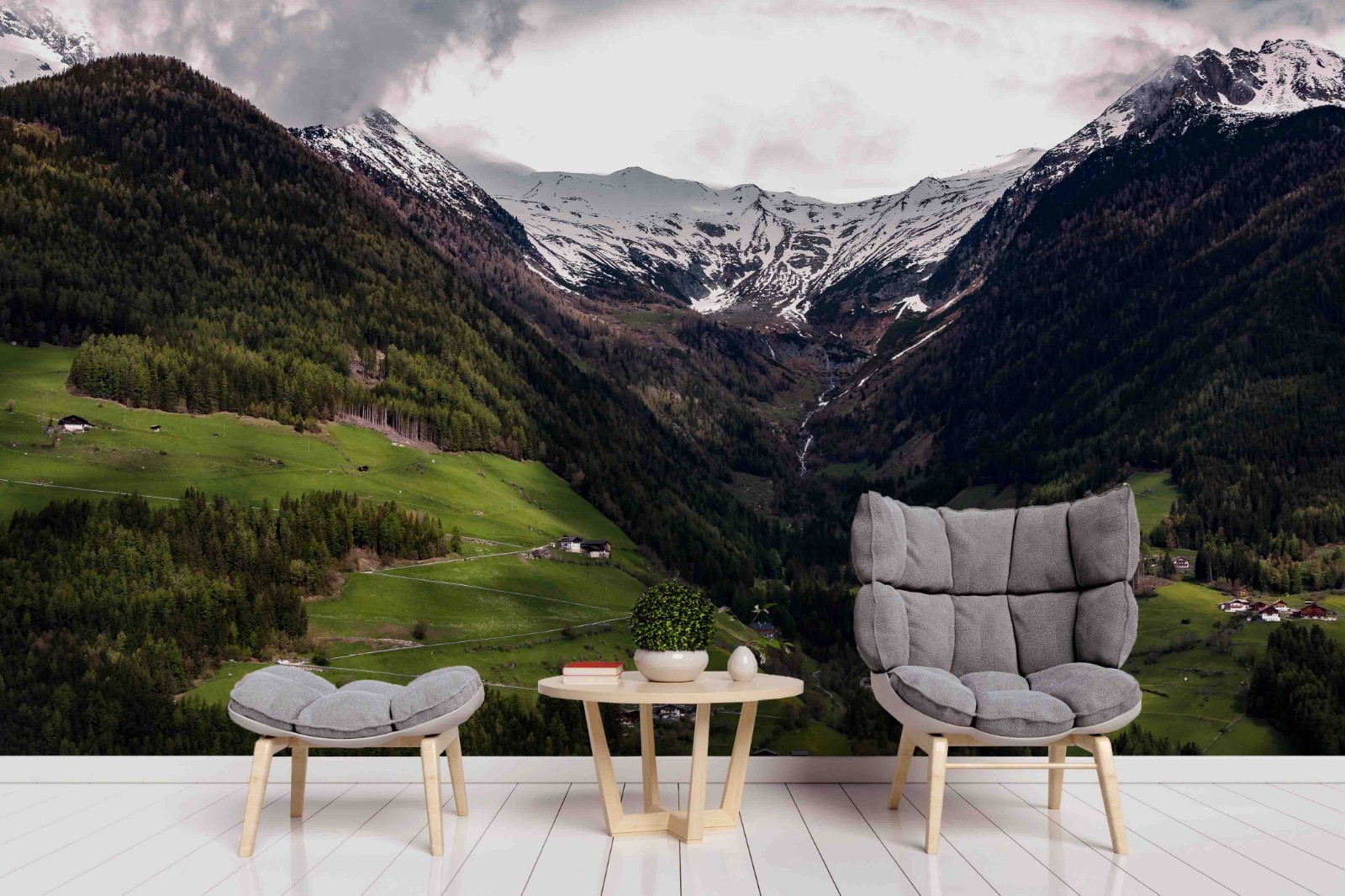 3D Mountain Forest Landscape Wall Murals Wallpaper Murals Wall Sticker 5