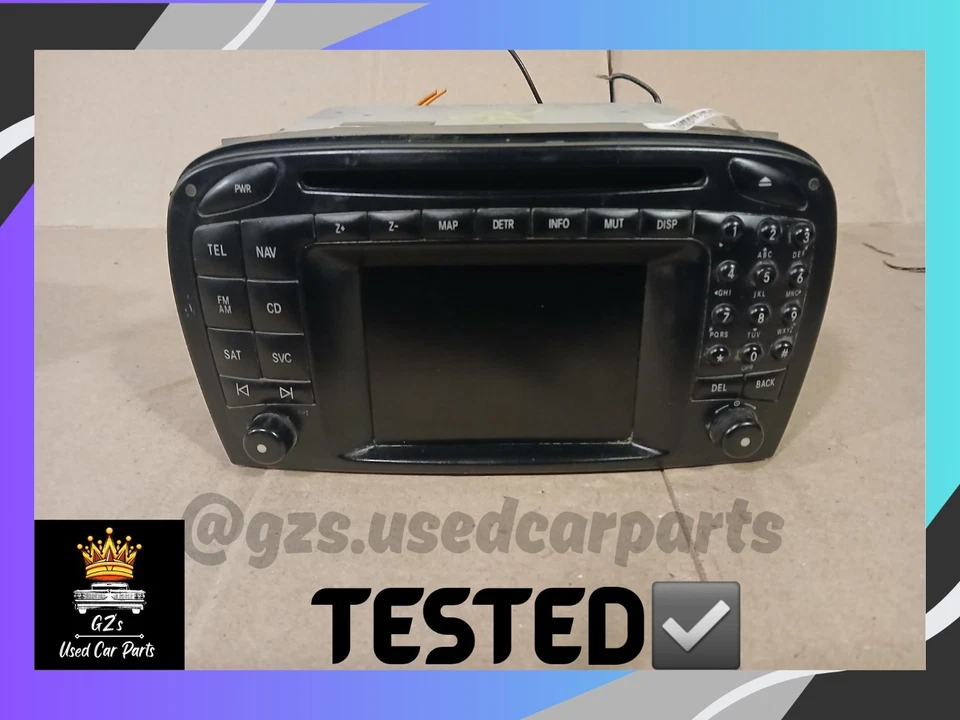 MERCEDES BENZ SL55 AMG R230 2003-2009 UNIDAD PRINCIPAL DE COMANDO ESTÉREO USADO OEM Foto 3 de 4