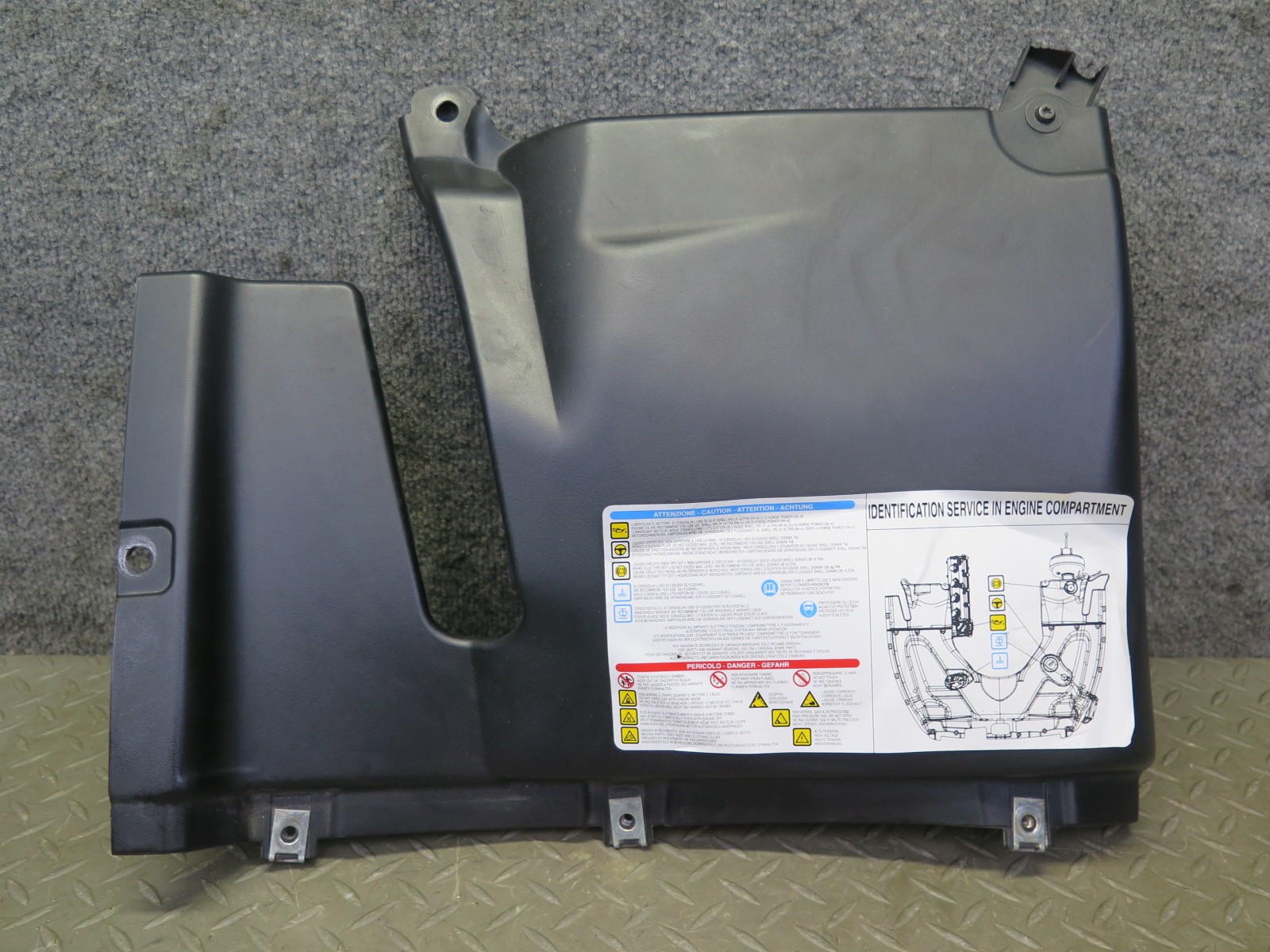 2008-2019 MASERATI GRANTURISMO M145 ENGINE RIGHT COMPARTMENT PANEL 068266100