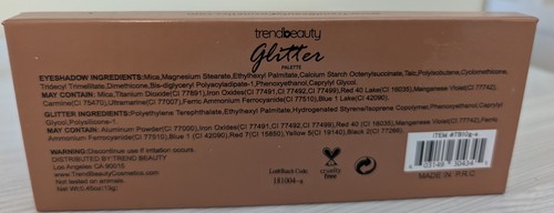 TRENDBEAUTY palette ombretti glitter oro rosa full size 15 tonalità nuove con scatola - Foto 2 di 3