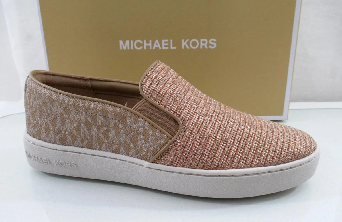Michael Kors Silver Sequin Slip On Sneakers Loafers Size 9 Michael Kors Silver Solid Athletic Shoes for Women | eBay main image 3