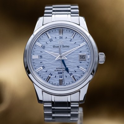 Grand Seiko Hi-Beat  Shōsho  Silver/Blue Dial - SBGJ249G Complete Set