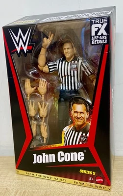 WWE - John Cone the Referee wrestling figure - Mattel Elite **Brand New**