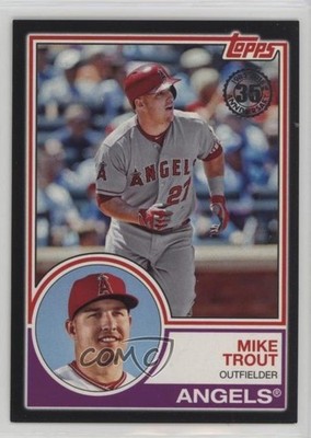 2018 Topps 1983 Topps Design Black 8/299 Mike Trout #83-13 1s9s