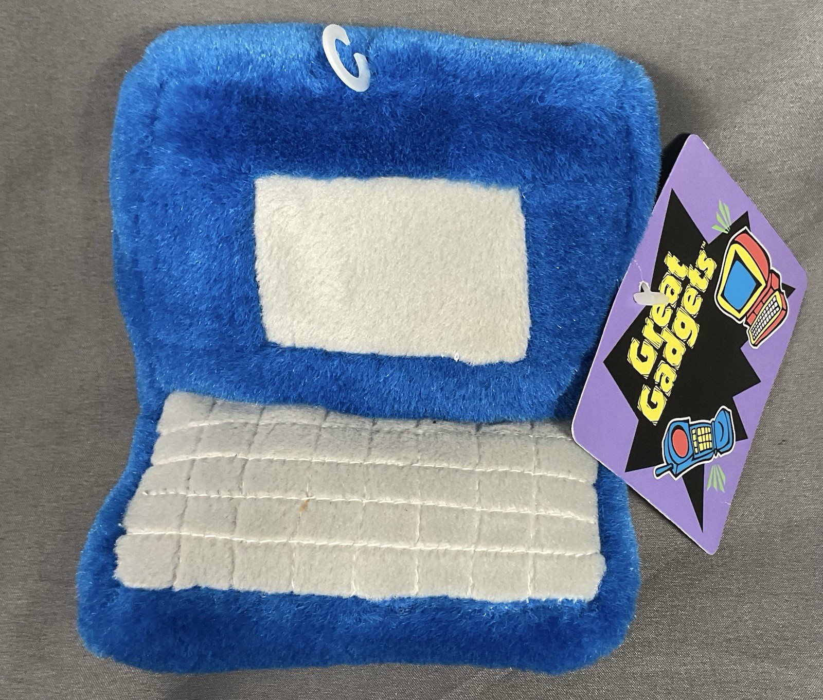 Great Gadgets Plush Laptop Computer Tech Novelty Desk Toy Blue - Nos