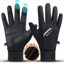 Winter Thermal Gloves Touchscreen Windproof Non-Slip Gloves for Cycling Driving