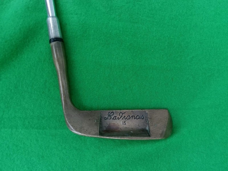 Vintage Golf Putter La Francis 15 , Brass right handed, 33 inches 