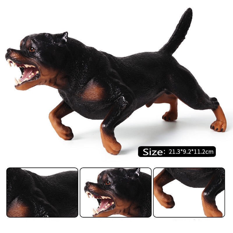 1/6 Scale Realistic Rottweiler Dog Statue Resin Animal Model Toys