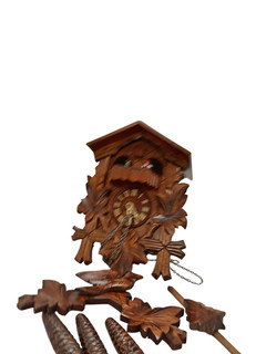 Vintage Swiss Romance Cuckoo Clock 2708 R Rogers Untested Ornament Home