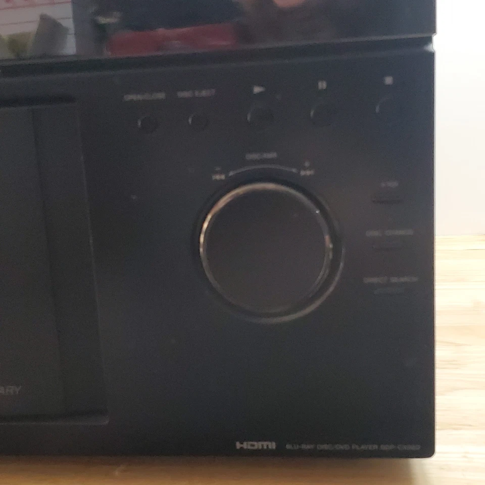 Mega reproductor Sony BDP-CX960 400 BluRay DVD HDMI - SIN CONTROL REMOTO - Para piezas o reparación Foto 3 de 4