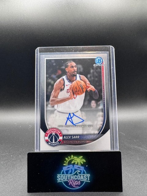 2025-26 Bowman #BCA-AS Alex Sarr Chrome Autographs