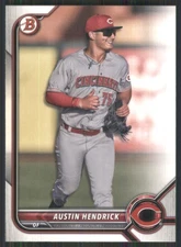 2022 Bowman Prospects #BP-33 Austin Hendrick Cincinnati Reds 48825