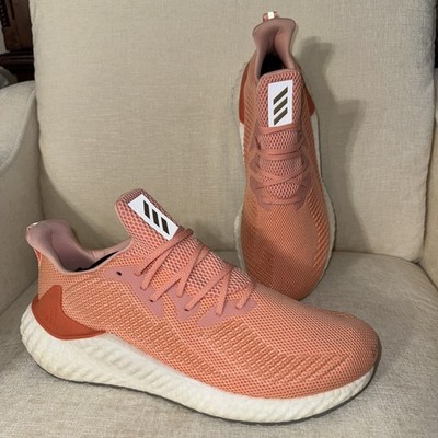 Adidas Alpha Boost Semi Coral Glow Pink Sneakers Running Shoes Men Sz 13 F33947
