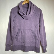 LL Bean Women's Pullover Sweatshirt Cowl Neck 290312 Lavender Cozy Size S