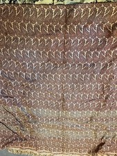 Victorian Shawl Paisley Woven Antique Scarf Kashmir Throw Blanket 72"