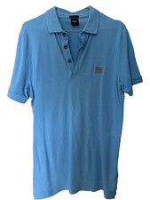 Boss Polo Shirt Herren L blau